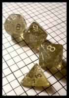Dice : Dice - Dice Sets - Multi Co Dice Pack Clear with Silver Speckles with White Numerals Transparent incomplete 6D 20D - Ebay 2010